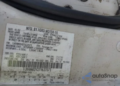 2007 Lincoln Town Car Signature Limited из США, поврежденный, VIN 1LNHM82V27Y637073